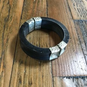 Black bangle bracelet